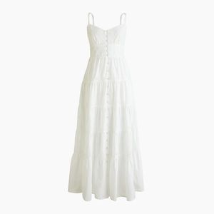J. Crew White Maxi Dress